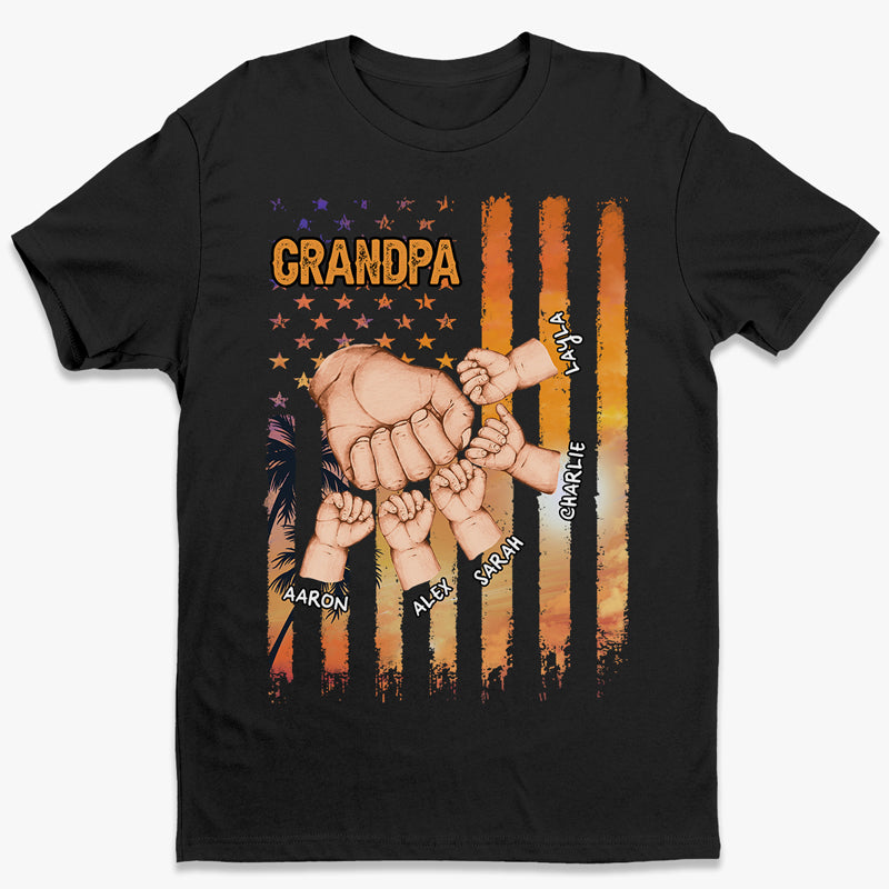 Été avec papa - T-shirt unisexe personnalisé, sweat à capuche, sweat-shirt - Vacances d'été, cadeau d'anniversaire pour papa, grand-père