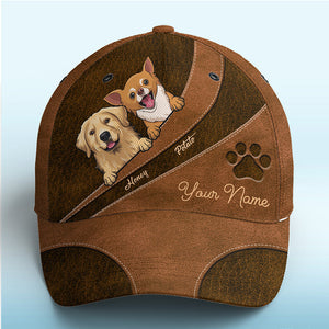 Mon bébé en fourrure bien-aimé marron – Bonnet personnalisé pour chien et chat, casquette classique à imprimé intégral – Nouveauté, cadeau pour les propriétaires et les amoureux des animaux