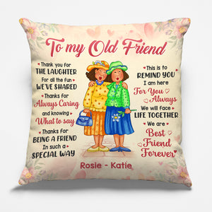 Je suis toujours là pour toi - Coussin personnalisé Bestie - Cadeau pour meilleures amies, BFF, sœurs