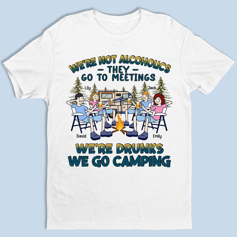 Nous n'oublierons jamais ces moments - Camping personnalisé T-shirt unisexe personnalisé, sweat à capuche, sweat-shirt - Cadeau pour les meilleurs amis, BFF, sœurs, amoureux du camping