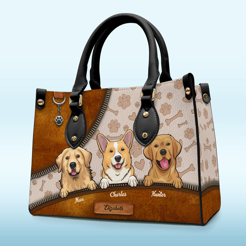 Emmenez mon animal partout ! Sac à main en cuir personnalisé pour chien et chat ! Cadeau pour les propriétaires et les amoureux des animaux.