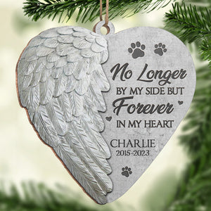 Tu as été mon au revoir le plus difficile - Ornement commémoratif personnalisé en forme de cœur en bois - Cadeau de Noël, cadeau de condoléances pour les propriétaires d'animaux de compagnie et les amoureux des animaux