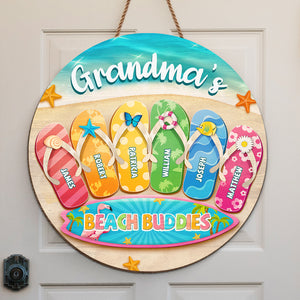 Il n'y a pas de meilleur endroit que la maison, sauf chez grand-mère - Panneau en bois personnalisé pour décoration d'intérieur - Vacances d'été, cadeau de pendaison de crémaillère pour grand-mère
