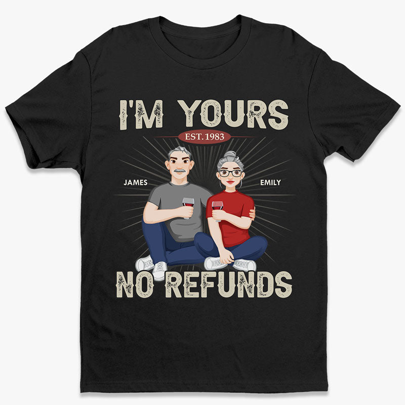 Je suis à toi, corps, esprit, cœur et âme - T-shirt unisexe personnalisé pour couple, sweat à capuche, sweat-shirt - Cadeau pour mari, femme, anniversaire