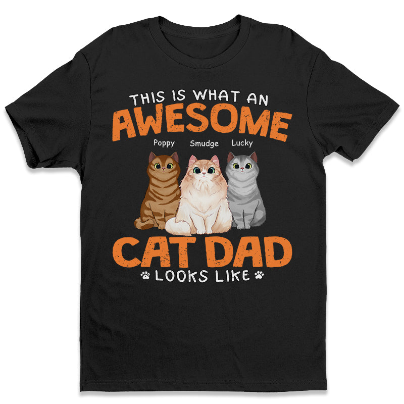 Papa chat génial ! T-shirt unisexe personnalisé, sweat à capuche, sweat-shirt ! Cadeau pour la fête des pères, pour les propriétaires d'animaux et les amoureux des animaux.