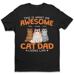 Papa chat génial ! T-shirt unisexe personnalisé, sweat à capuche, sweat-shirt ! Cadeau pour la fête des pères, pour les propriétaires d'animaux et les amoureux des animaux.