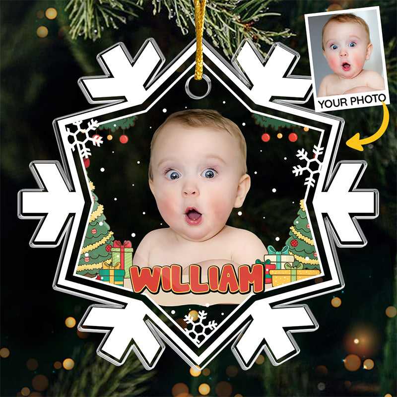 Custom Photo Mini Boss - Family Personalized Custom Ornament - Acrylic Custom Shaped - Christmas Gift For Baby Kids, Newborn Baby
