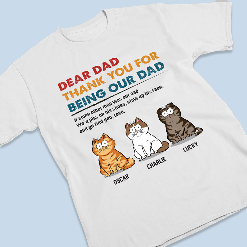 Nous lui grifferions le visage et irions te chercher - T-shirt unisexe personnalisé pour chat, sweat à capuche, sweat-shirt - Fête des pères, cadeau pour les propriétaires d'animaux, les amoureux des animaux