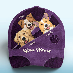 Les chiens les plus cool du monde - Casquette personnalisée pour chien, casquette classique à imprimé intégral - Cadeau pour propriétaires et amoureux des animaux