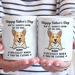 Nous t'admirerons toujours - Tasse personnalisée pour chien - Fête des pères, cadeau pour les propriétaires d'animaux de compagnie, amoureux des animaux