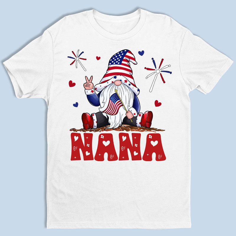 Joyeux Noël Gnome - T-shirt, sweat à capuche, sweat-shirt unisexe personnalisé pour la famille - 4 juillet, cadeau d'anniversaire pour grand-mère