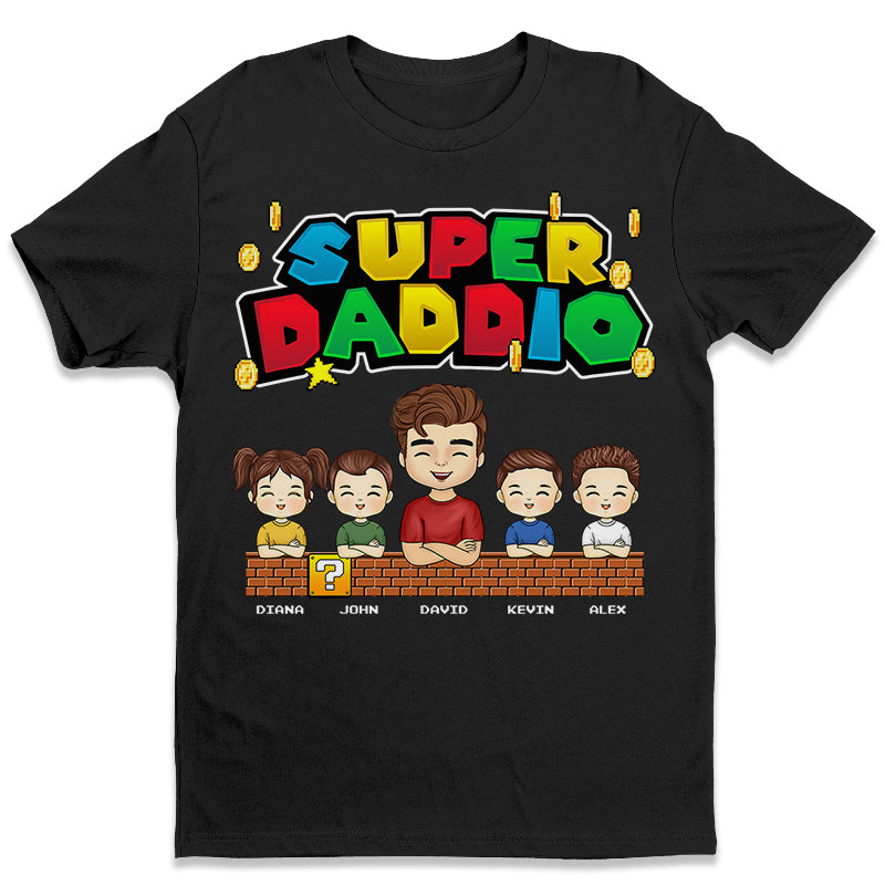 Mon super-héros - T-shirt unisexe personnalisé pour la famille, sweat à capuche, sweat-shirt - Cadeau d'anniversaire pour papa, maman