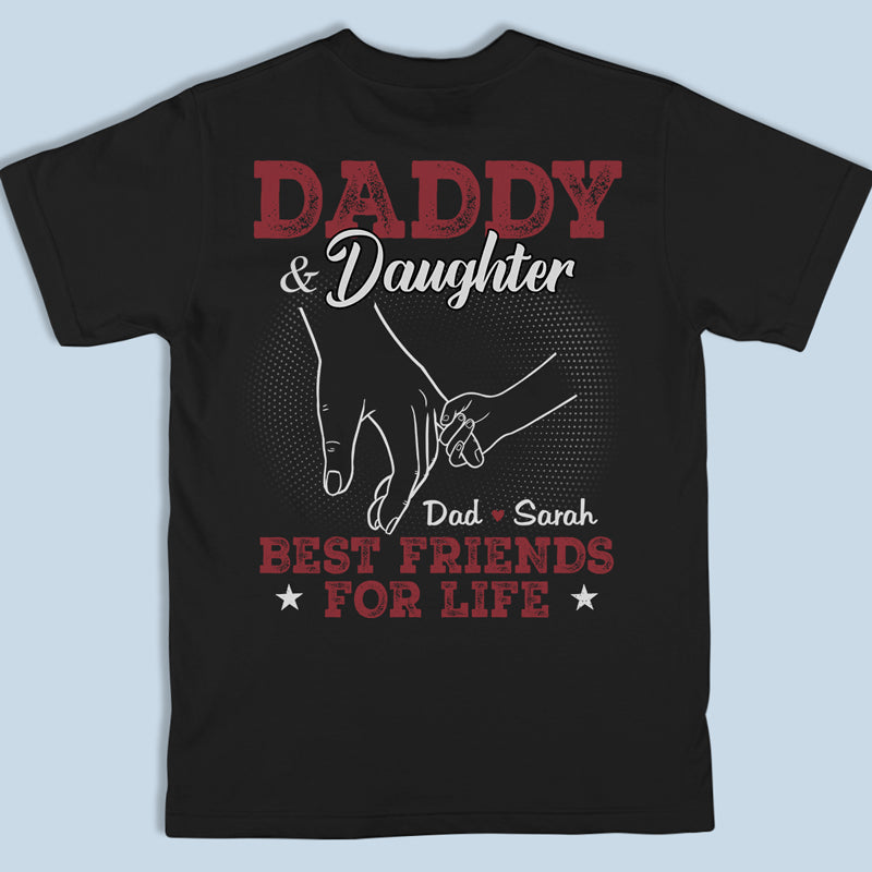 Meilleurs amis pour la vie - T-shirt unisexe personnalisé imprimé au dos, sweat à capuche, sweat-shirt - Cadeau de fête des pères, d'anniversaire pour papa
