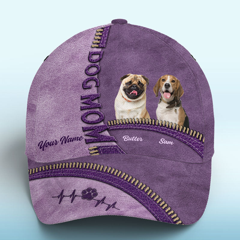 Casquette personnalisée avec photo « Mes enfants ont des pattes » - Casquette personnalisée pour chien et chat, imprimé intégral - Cadeau pour les propriétaires et les amoureux des animaux