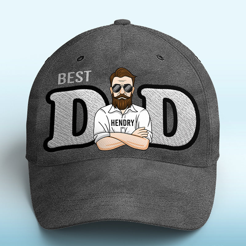 The World's Greatest Dad - Family Personalized Custom Hat, All Over Print Classic Cap - Father's Day, Mother's Day, Birthday Gift For Dad, Mom