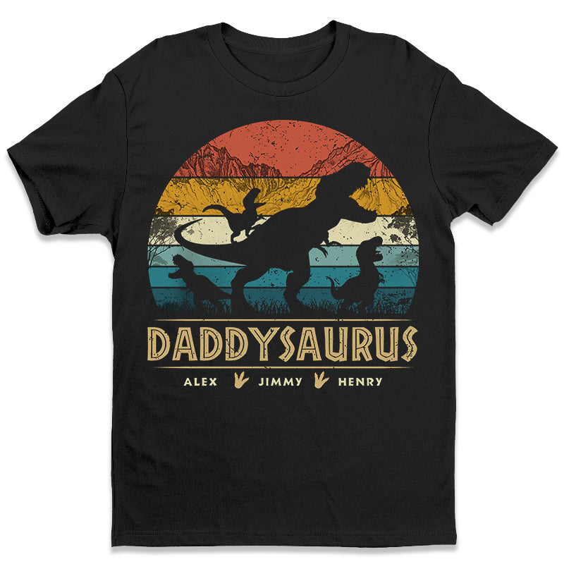 Ne plaisante pas avec Papasaurus - T-shirt unisexe personnalisé pour la famille, sweat à capuche, sweat-shirt - Cadeau de fête des pères, d'anniversaire pour papa, grand-père