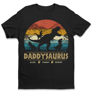 Ne plaisante pas avec Papasaurus - T-shirt unisexe personnalisé pour la famille, sweat à capuche, sweat-shirt - Cadeau de fête des pères, d'anniversaire pour papa, grand-père
