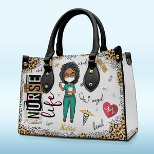 Vous êtes mes héros - Sac à main en cuir personnalisé pour infirmière - Cadeau d'appréciation, de remerciement, de vie d'infirmière, de vie de médecin