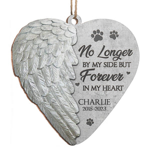 Tu as été mon au revoir le plus difficile - Ornement commémoratif personnalisé en forme de cœur en bois - Cadeau de Noël, cadeau de condoléances pour les propriétaires d'animaux de compagnie et les amoureux des animaux