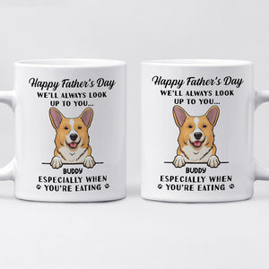 Nous t'admirerons toujours - Tasse personnalisée pour chien - Fête des pères, cadeau pour les propriétaires d'animaux de compagnie, amoureux des animaux