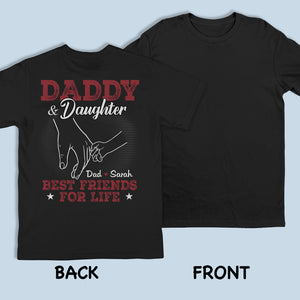 Meilleurs amis pour la vie - T-shirt unisexe personnalisé imprimé au dos, sweat à capuche, sweat-shirt - Cadeau de fête des pères, d'anniversaire pour papa