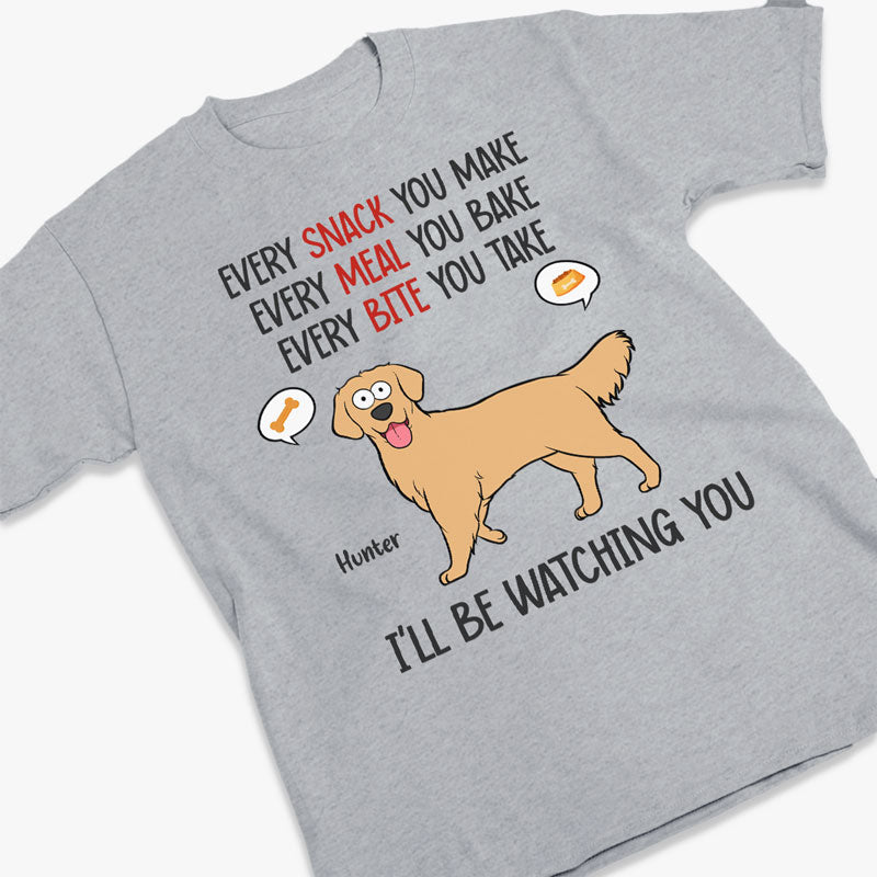 Nous vous surveillerons - T-shirt unisexe personnalisé pour chien, sweat à capuche, sweat-shirt - Cadeau pour les propriétaires d'animaux et les amoureux des animaux