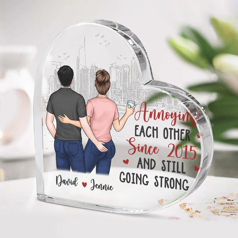Tu es la seule personne dont j'ai besoin - Plaque acrylique personnalisée en forme de cœur pour couple - Cadeau pour mari et femme, anniversaire