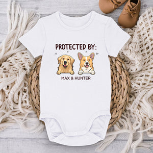 Body bébé personnalisé - Cadeaux de baby shower personnalisés, révélation du sexe du bébé pour les nouvelles mamans, les nouveaux papas, les nouveaux parents, les amoureux des chiens et des chats - Les amis de nos petits bébés