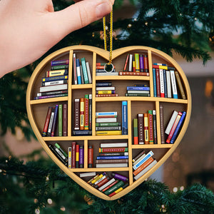 Les livres sont peut-être la seule vraie magie - Décoration en céramique en forme de cœur - Cadeau de Noël pour les amoureux des livres