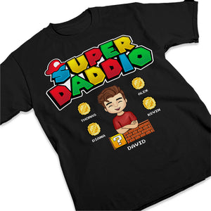 Super Papa et Super Maman - T-shirt, sweat à capuche et sweat-shirt unisexe personnalisé pour la famille - Cadeau pour la fête des pères, la fête des mères et un anniversaire pour papa et maman