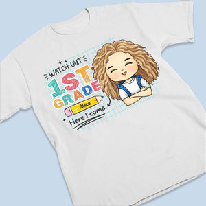 Attention, j'arrive - T-shirt enfant personnalisé - Cadeau pour enfant, cadeau de rentrée scolaire