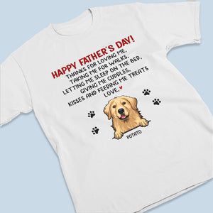 Merci de nous avoir embrassés et nourris ! T-shirt unisexe personnalisé, sweat à capuche, sweat-shirt, cadeau pour la fête des pères, pour les propriétaires d'animaux et les amoureux des animaux.
