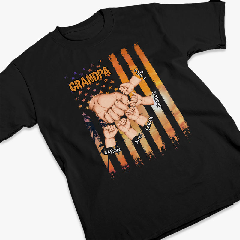 Été avec papa - T-shirt unisexe personnalisé, sweat à capuche, sweat-shirt - Vacances d'été, cadeau d'anniversaire pour papa, grand-père