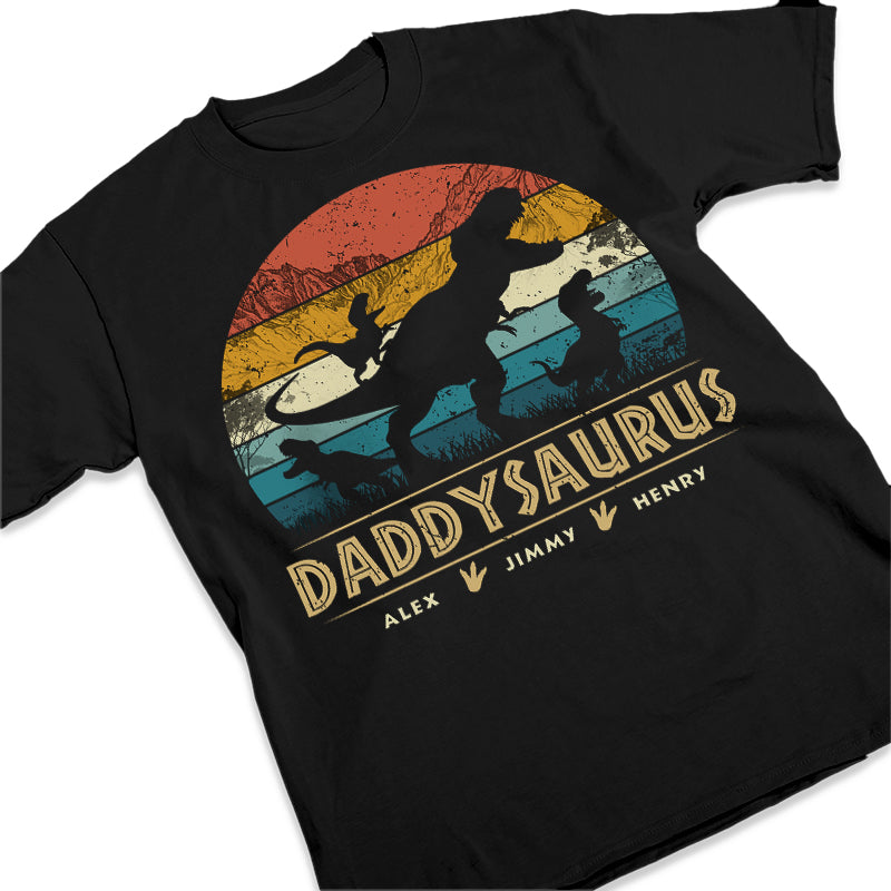 Ne plaisante pas avec Papasaurus - T-shirt unisexe personnalisé pour la famille, sweat à capuche, sweat-shirt - Cadeau de fête des pères, d'anniversaire pour papa, grand-père