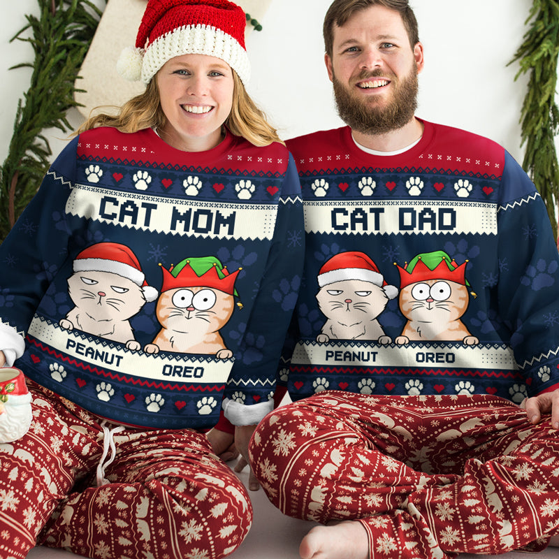 Aucune tenue n'est complète sans poils de chien - Sweat-shirt moche personnalisé pour chien et chat - Pull en laine unisexe - Cadeau de Noël pour propriétaires et amoureux des animaux