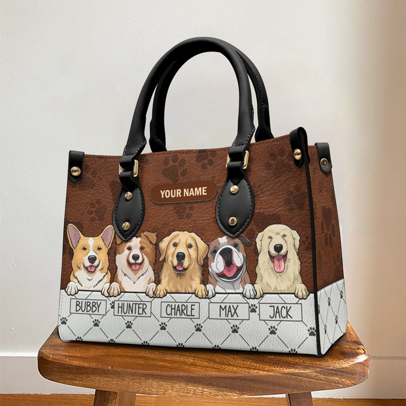 Mon animal est ma thérapie - Sac à main en cuir personnalisé pour chien et chat - Cadeau pour propriétaires et amoureux des animaux