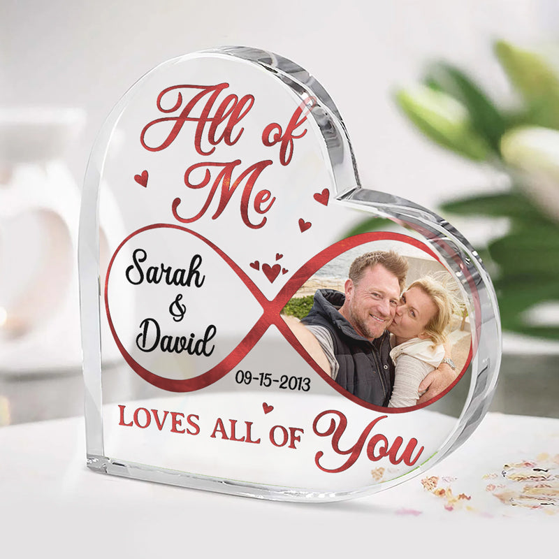 Photo personnalisée Dieu savait que mon cœur avait besoin de toi - Plaque acrylique personnalisée en forme de cœur pour couple - Cadeau pour mari et femme, anniversaire