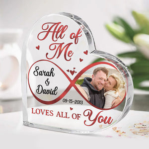 Photo personnalisée Dieu savait que mon cœur avait besoin de toi - Plaque acrylique personnalisée en forme de cœur pour couple - Cadeau pour mari et femme, anniversaire