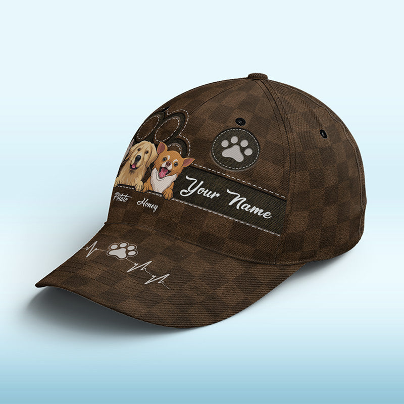 L'amour vient en fourrure et en pattes noir - Casquette personnalisée pour chien et chat, casquette classique à imprimé intégral - Nouveauté, cadeau pour propriétaires et amoureux des animaux