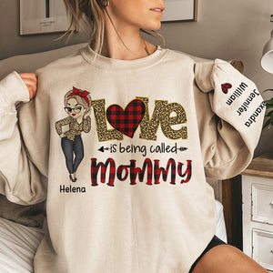 Les petits-enfants sont le plus beau cadeau - Sweat-shirt unisexe personnalisé avec motif sur la manche - Cadeau de Noël pour maman et grand-mère