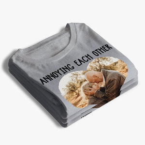 Photo personnalisée « Nous appartenons ensemble » - T-shirt unisexe personnalisé, sweat à capuche, sweat-shirt - Cadeau pour mari et femme, anniversaire