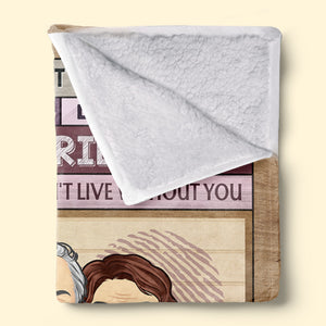 L'amour de ma vie - Couverture personnalisée pour couple - Cadeau pour mari et femme, anniversaire