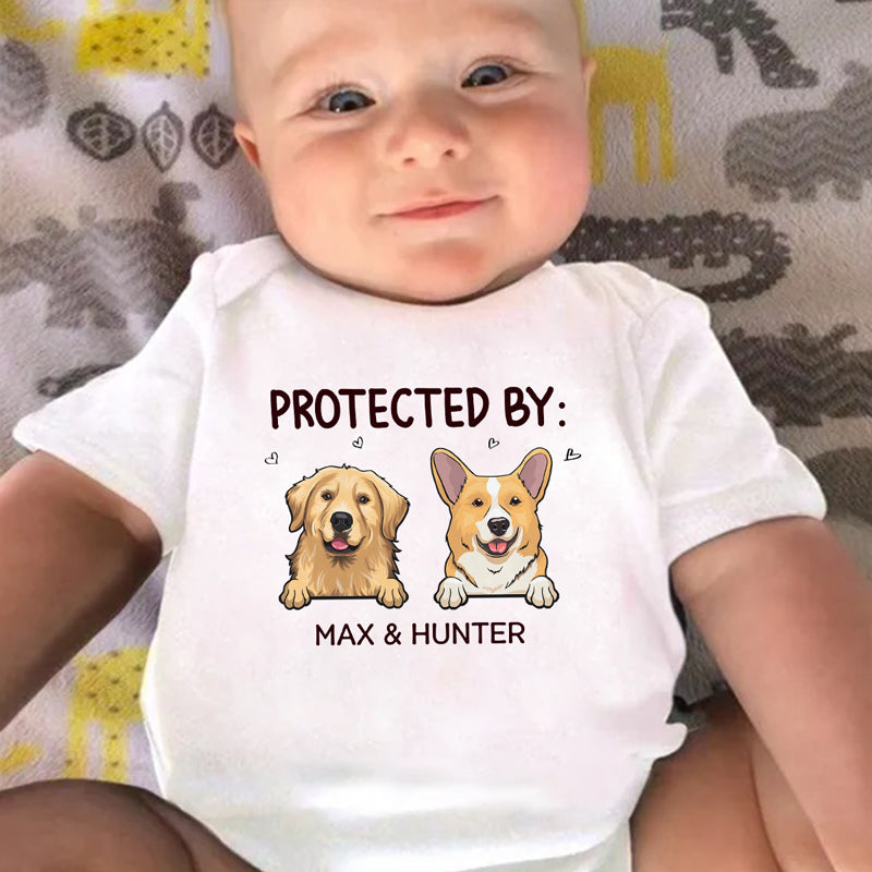 Body bébé personnalisé - Cadeaux de baby shower personnalisés, révélation du sexe du bébé pour les nouvelles mamans, les nouveaux papas, les nouveaux parents, les amoureux des chiens et des chats - Les amis de nos petits bébés