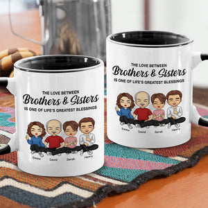 Frères et sœurs : l'une des plus grandes bénédictions de la vie - Tasse personnalisée pour la famille - Cadeau pour frères et sœurs