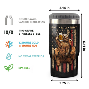 It's A Father Figure - Family Personalized Custom Can Cooler - Father's Day, Birthday Gift For Dad