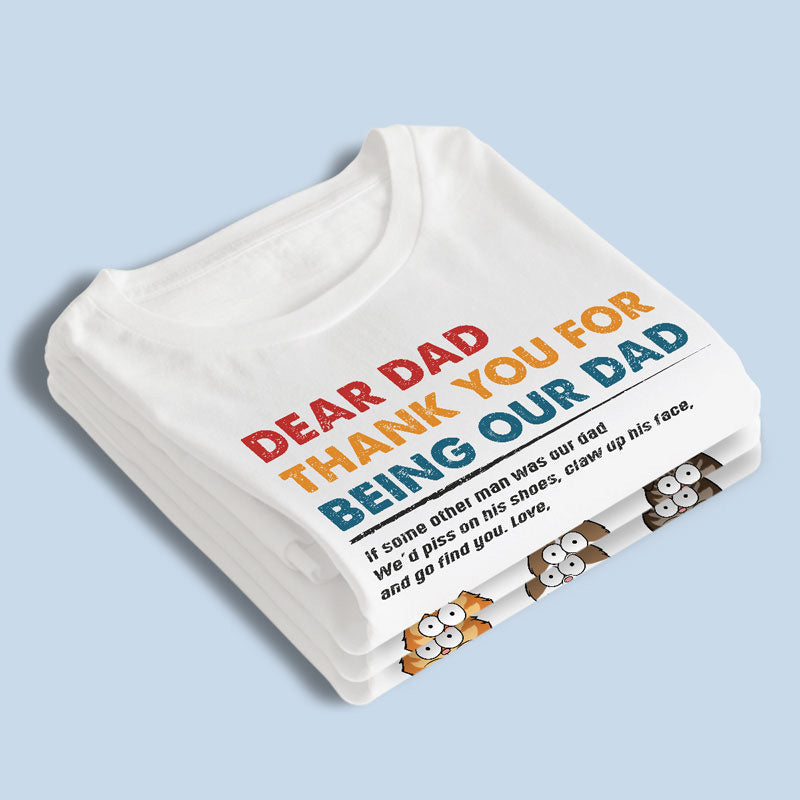 Nous lui grifferions le visage et irions te chercher - T-shirt unisexe personnalisé pour chat, sweat à capuche, sweat-shirt - Fête des pères, cadeau pour les propriétaires d'animaux, les amoureux des animaux