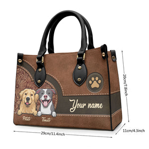 La vie est plus belle avec un bébé en fourrure ! Sac à main en cuir personnalisé pour chien et chat ! Cadeau pour les propriétaires et les amoureux des animaux.