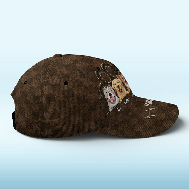 L'amour vient en fourrure et en pattes noir - Casquette personnalisée pour chien et chat, casquette classique à imprimé intégral - Nouveauté, cadeau pour propriétaires et amoureux des animaux