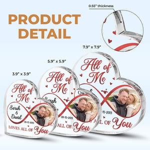 Photo personnalisée Dieu savait que mon cœur avait besoin de toi - Plaque acrylique personnalisée en forme de cœur pour couple - Cadeau pour mari et femme, anniversaire