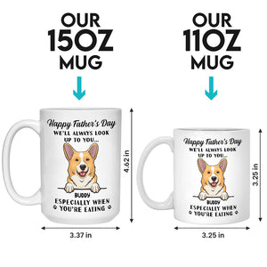 Nous t'admirerons toujours - Tasse personnalisée pour chien - Fête des pères, cadeau pour les propriétaires d'animaux de compagnie, amoureux des animaux